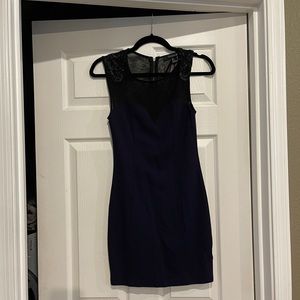 Forever 21 Navy Bodycon Sleeveless Mini Dress